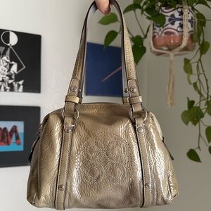 Mini Coach Patent Leather Handbag